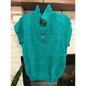 Vintage Sleeveless 80's Sweater Top by Cristina **sz Med**
